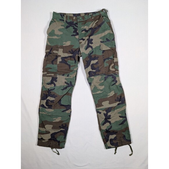 USGI Woodland Trousers Camouflage Combat Cargo Pants Mens M Military BDU Camo - Picture 1 of 7